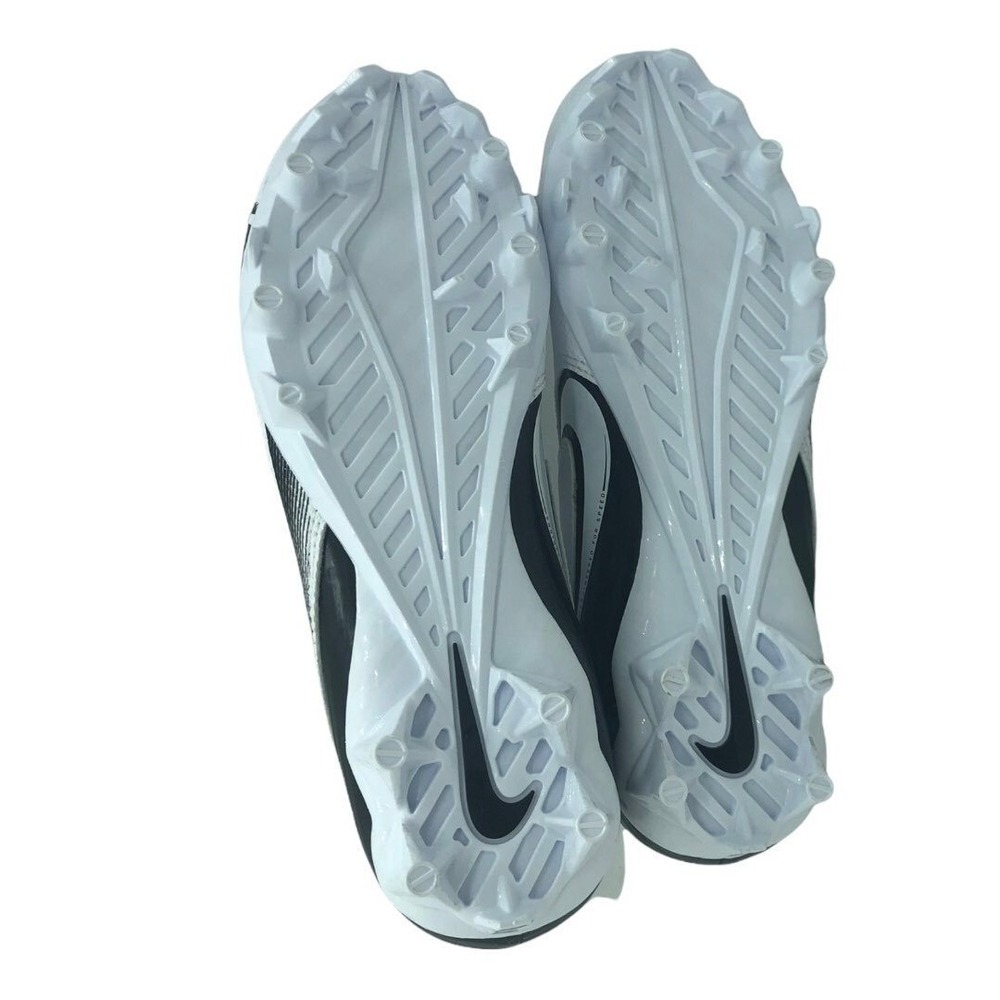 Nike‎ Vapor Edge Football Cleats White Black Low Top Kids Shoes - Picture 6 of 7